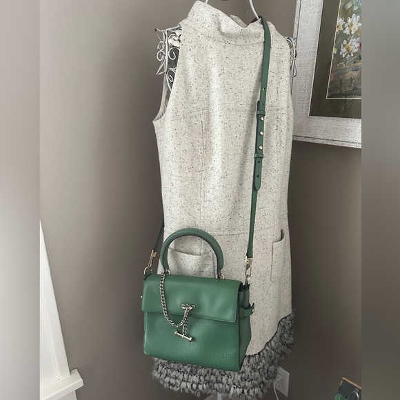 Luana Italy Paley Green leather crossbody satchel as carried by Taylor Swift! - Picture 2 of 9